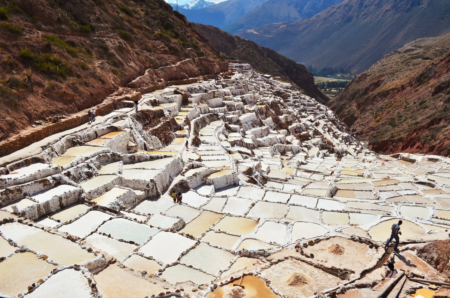 Die Salineras de Maras im Hochland Perus