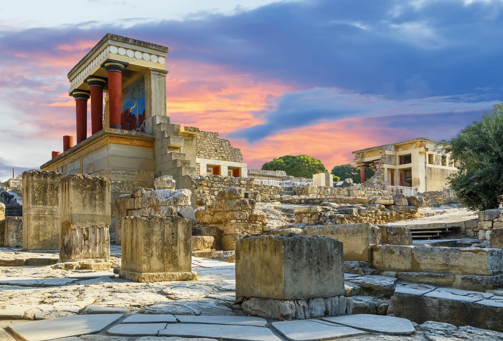 Unesco-Welterbestätte: Palast Knossos auf Kreta