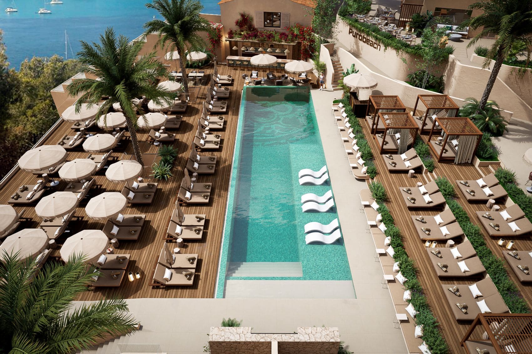 Poollandschaft im Santa Ponsa Resort auf Mallorca