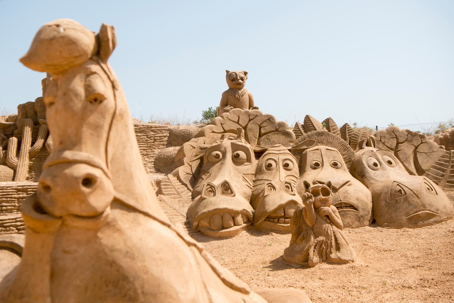 Sand City in Pera an der Algarve
