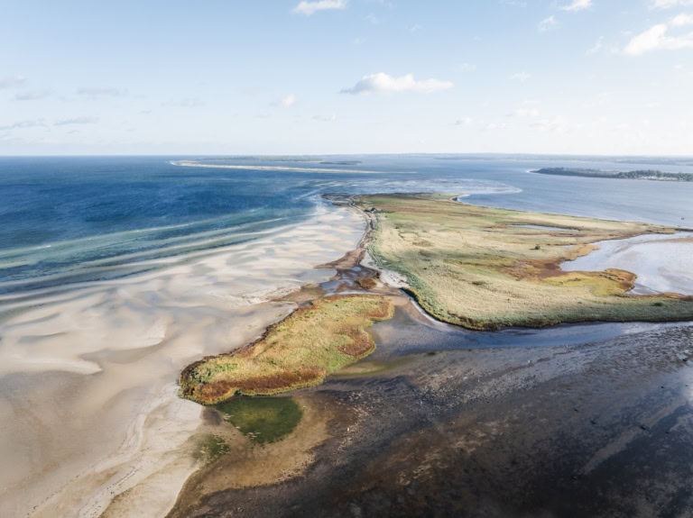 Gollwitz Küste auf Poel bei Ebbe. Ein Naturspektakel.