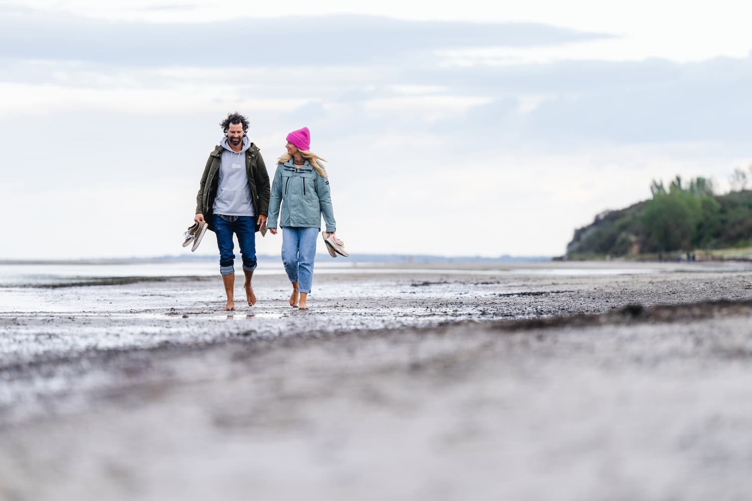 Am Wochenende heißt es gemeinsame Spaziergänge am Strand. Den Kopf freipusten lassen.