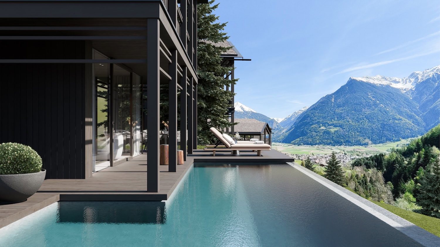Pool Villa in den AMONTI-Chalets