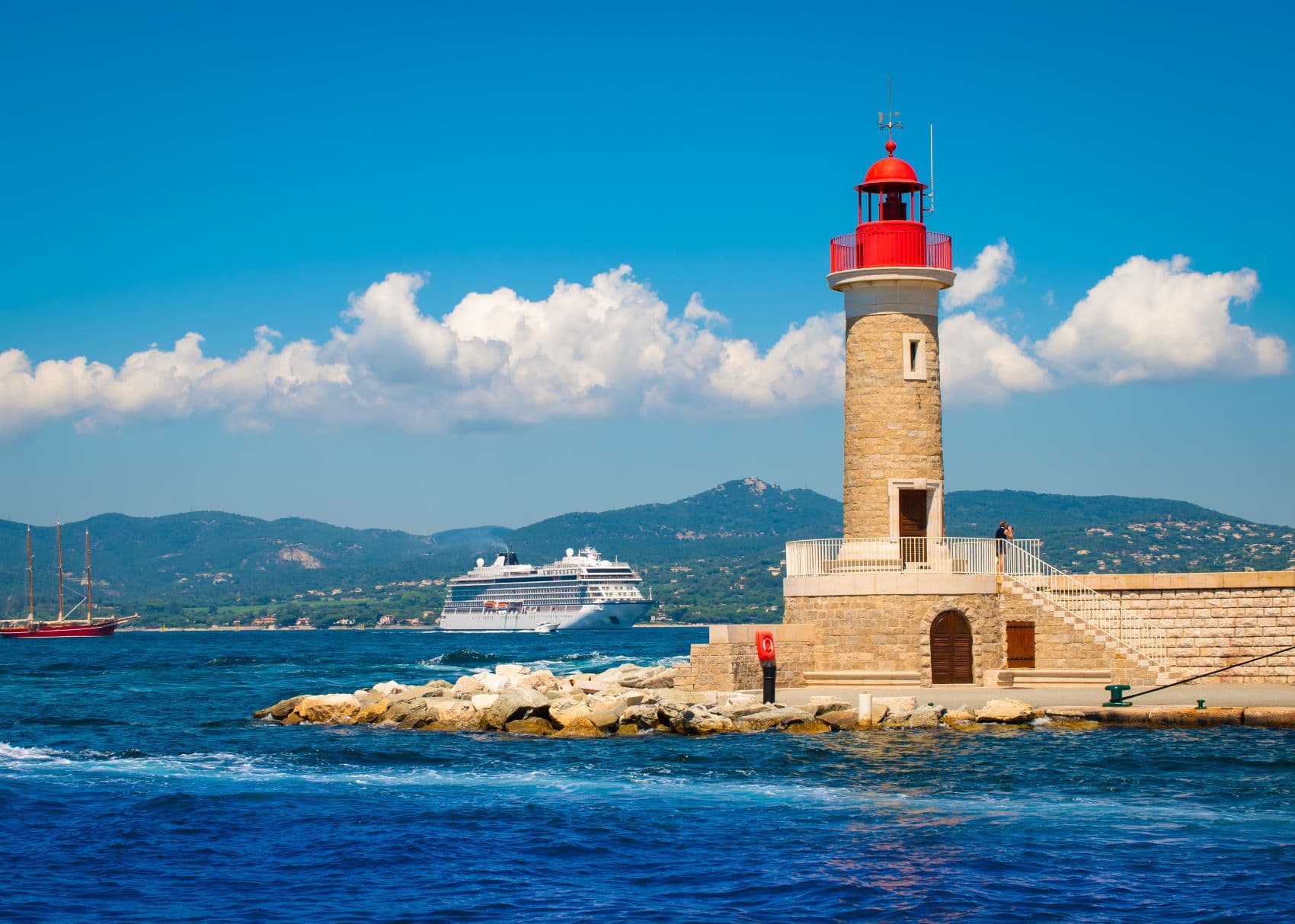 Leuchtturm von Cap Camarat in Saint-Tropez in Frankreich 