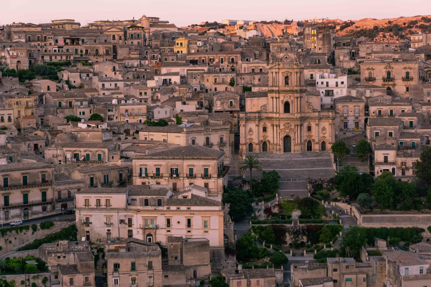Blick auf die Altstadt von Modica