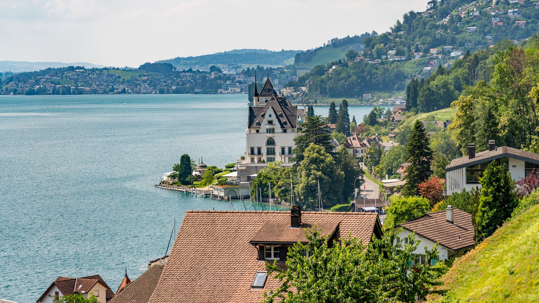 Panoramablick auf Vitznau