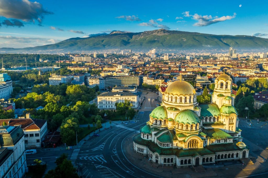 Panoramablick über Sofia in Bulgarien