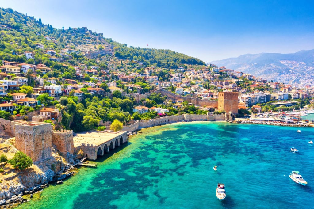 Blick auf die Bucht von Antalya.