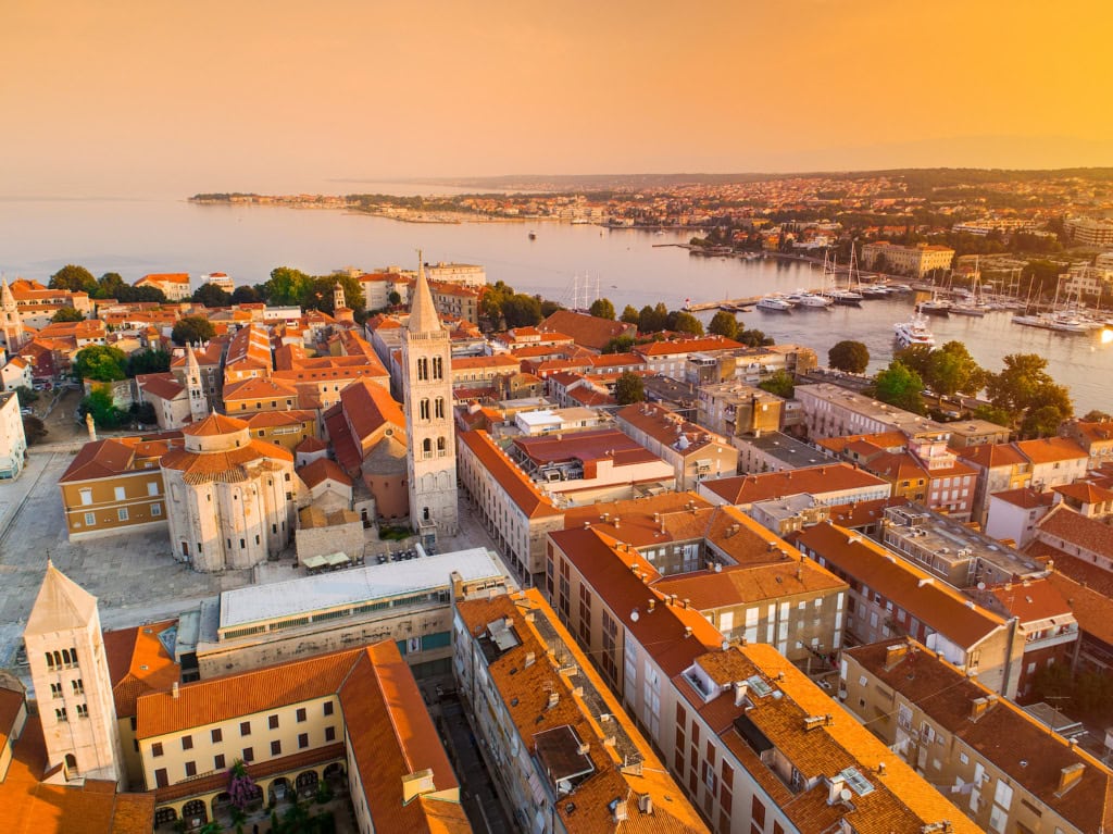 Blick auf die Altstadt von Zadar