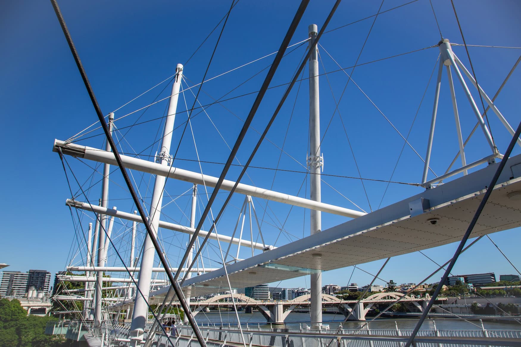 Die Kurilpa Bridge in Brisbane.