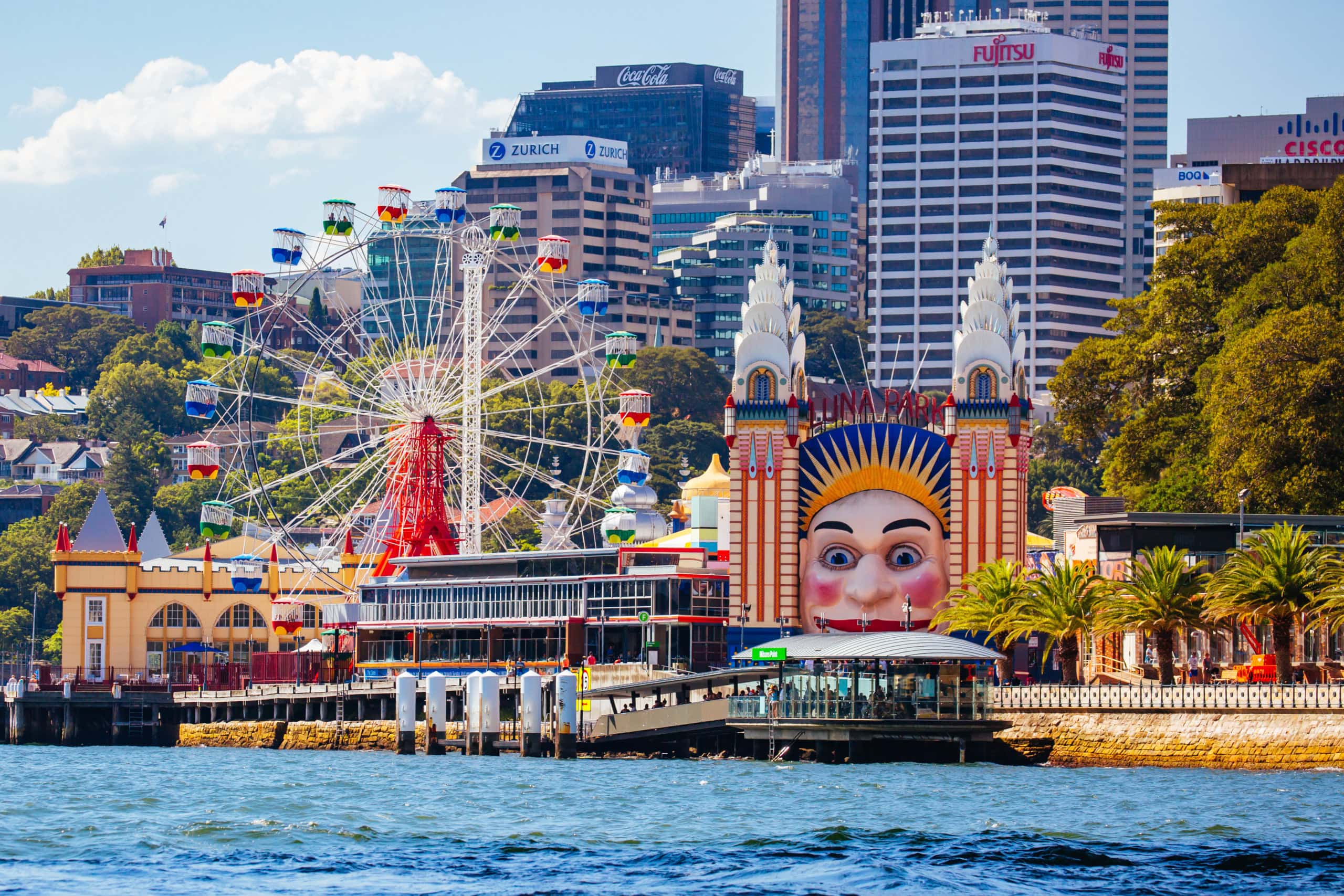 Blick auf den Luna Park in Sydney.