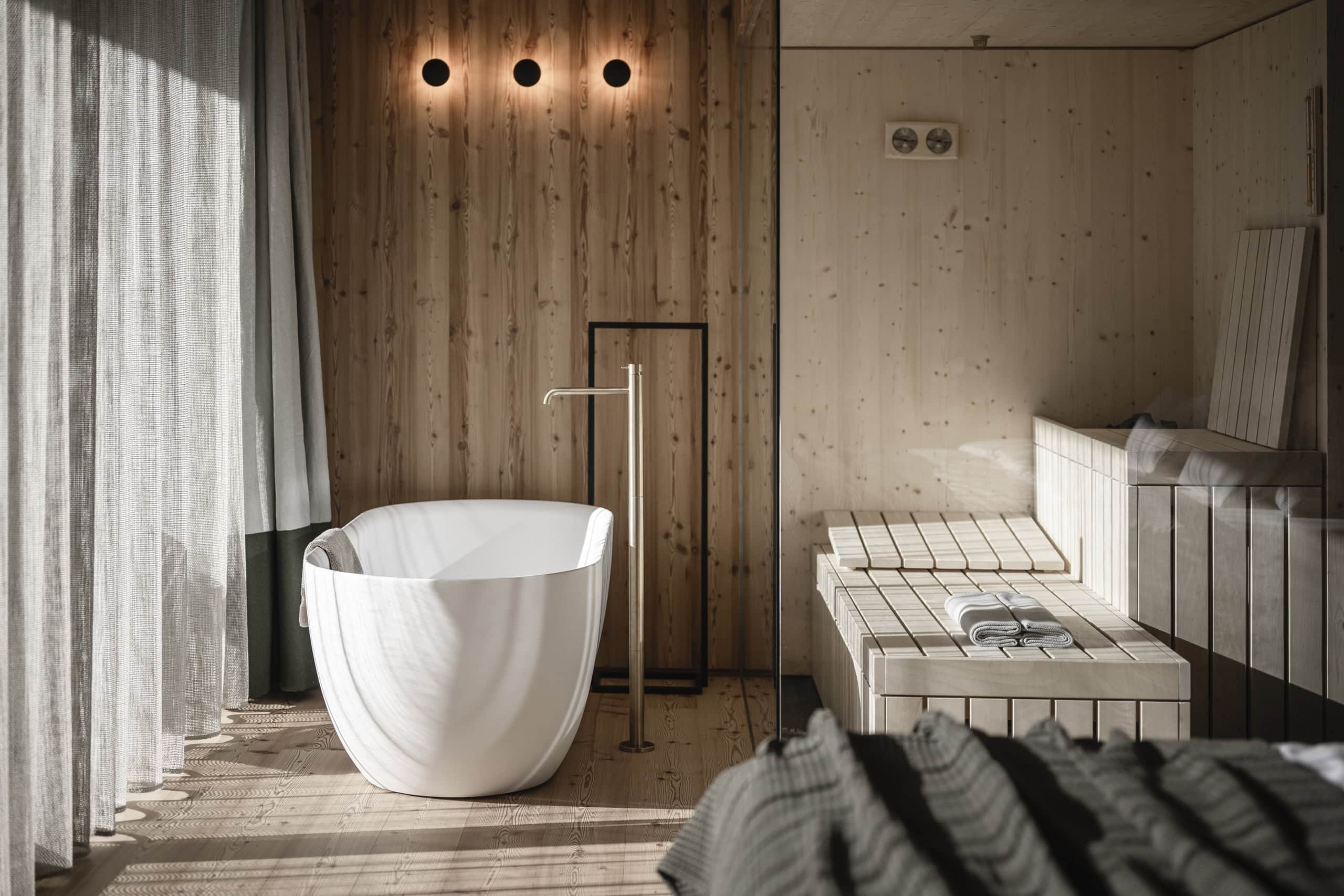 Die Suite L im Olm in Südtirol.