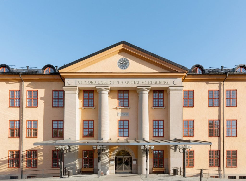 Fassade Hotel Hagastrand in Stockholm
