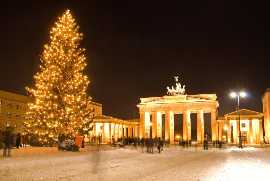 Brandenburger Tor in Berlin zur Weihnachtszeit