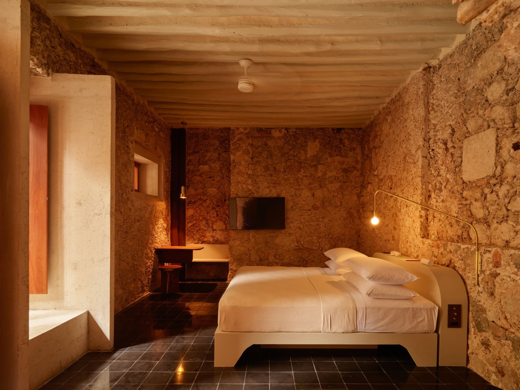 Ein Zimmer im neuen Hotel Sevilla.