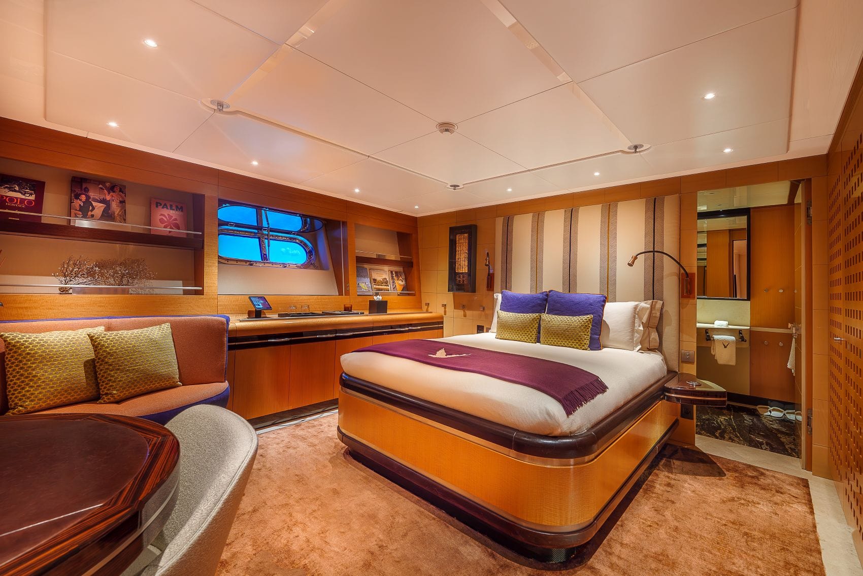 Kabine auf der Luxusyacht Maltese Falcon