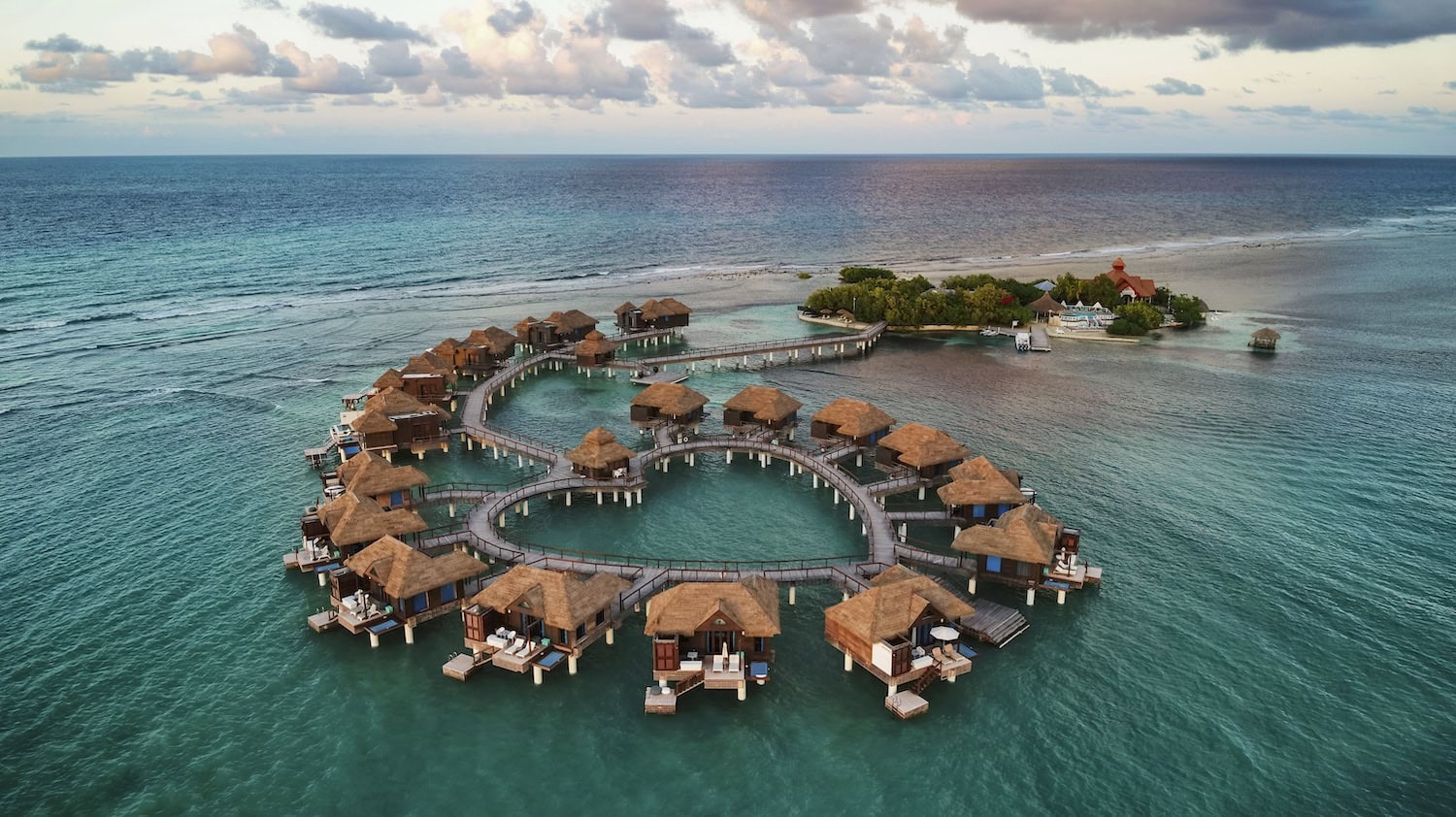 Over-Water-Villa der Sandals Resorts in der Karibik