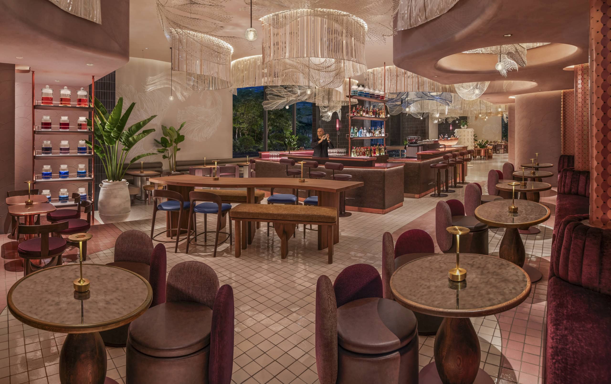 Die Bar des Hotels.