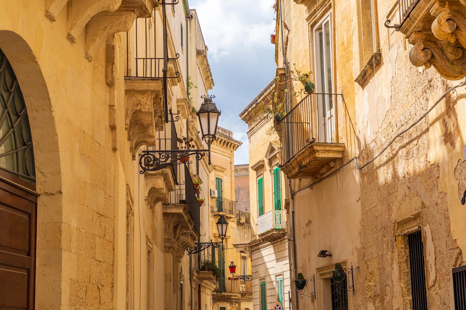 Straßenzug in Lecce