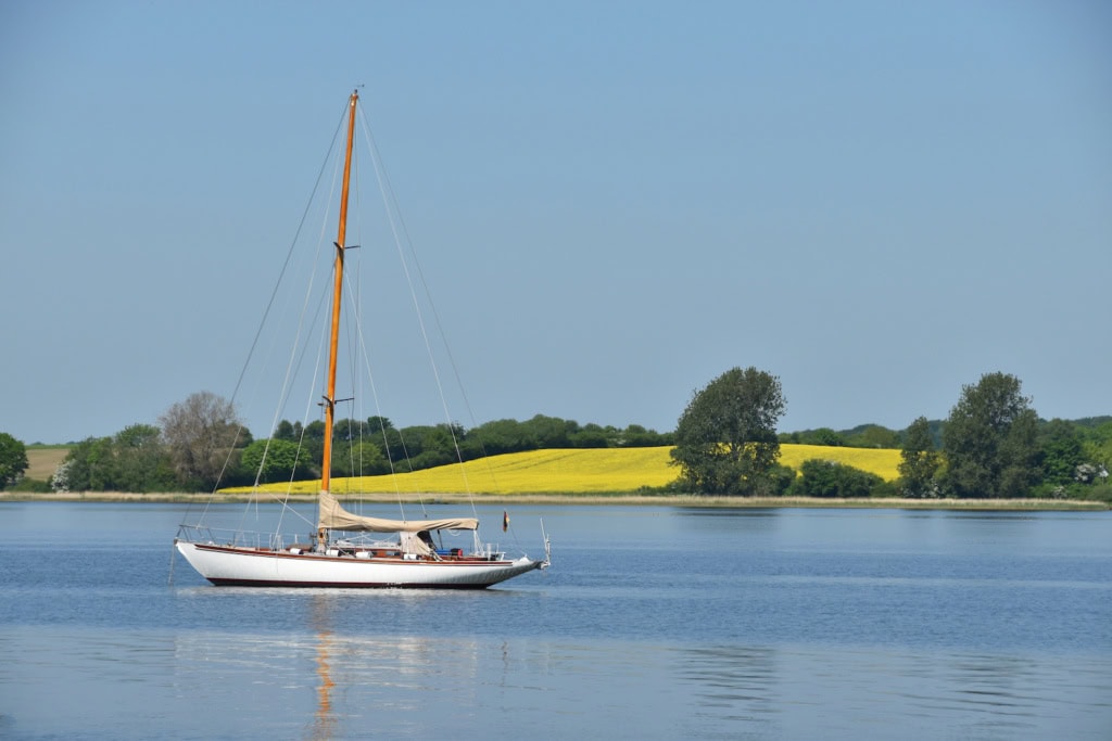 Boot in der Schlei in Schleswig-Holstein