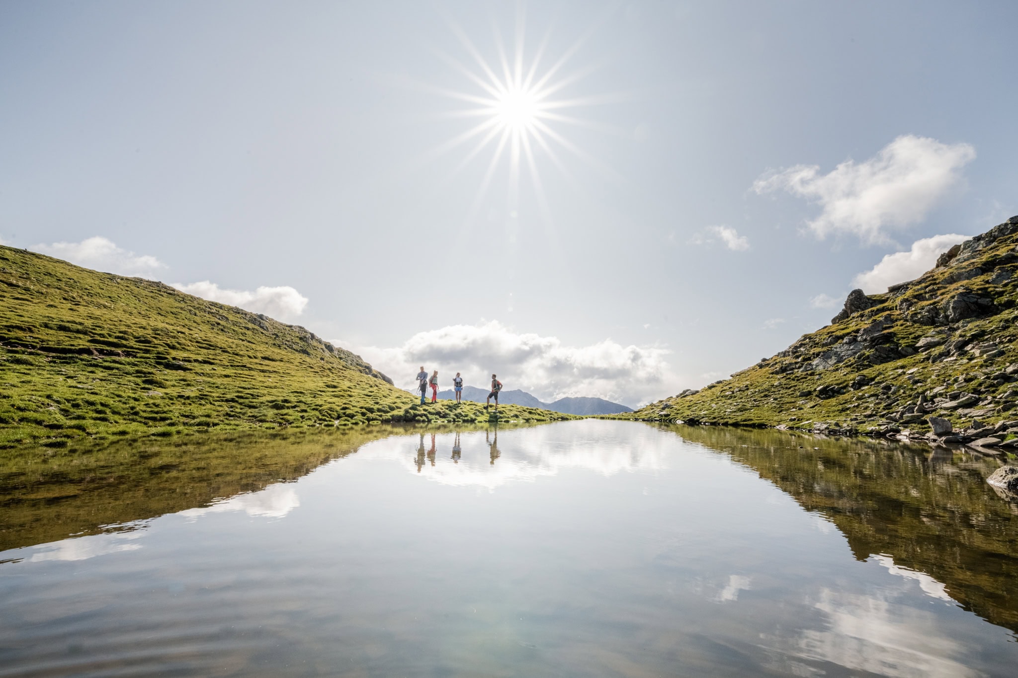 Wanderer in der Region Gsiesertal.