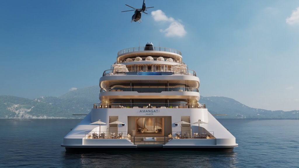 Aussenansicht Amangati ein Aman at Sea Schiff