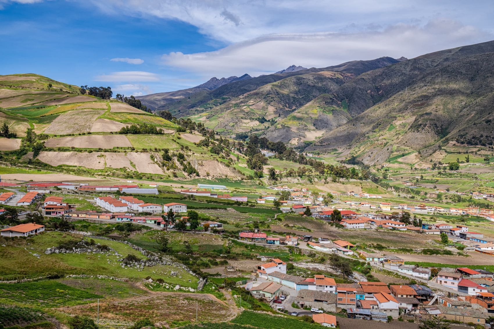 Landschaft in den Anden Venezuelas bei Merida 