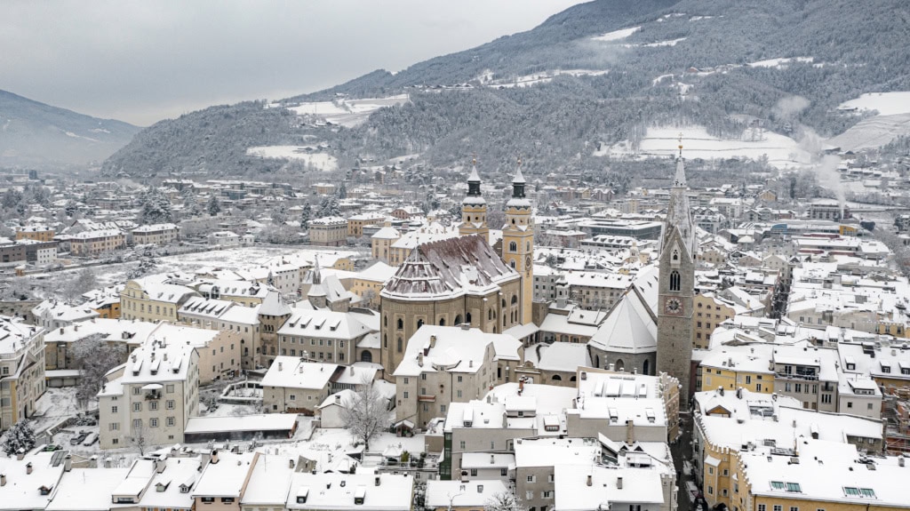 Brixen in Südtirol im Winter.