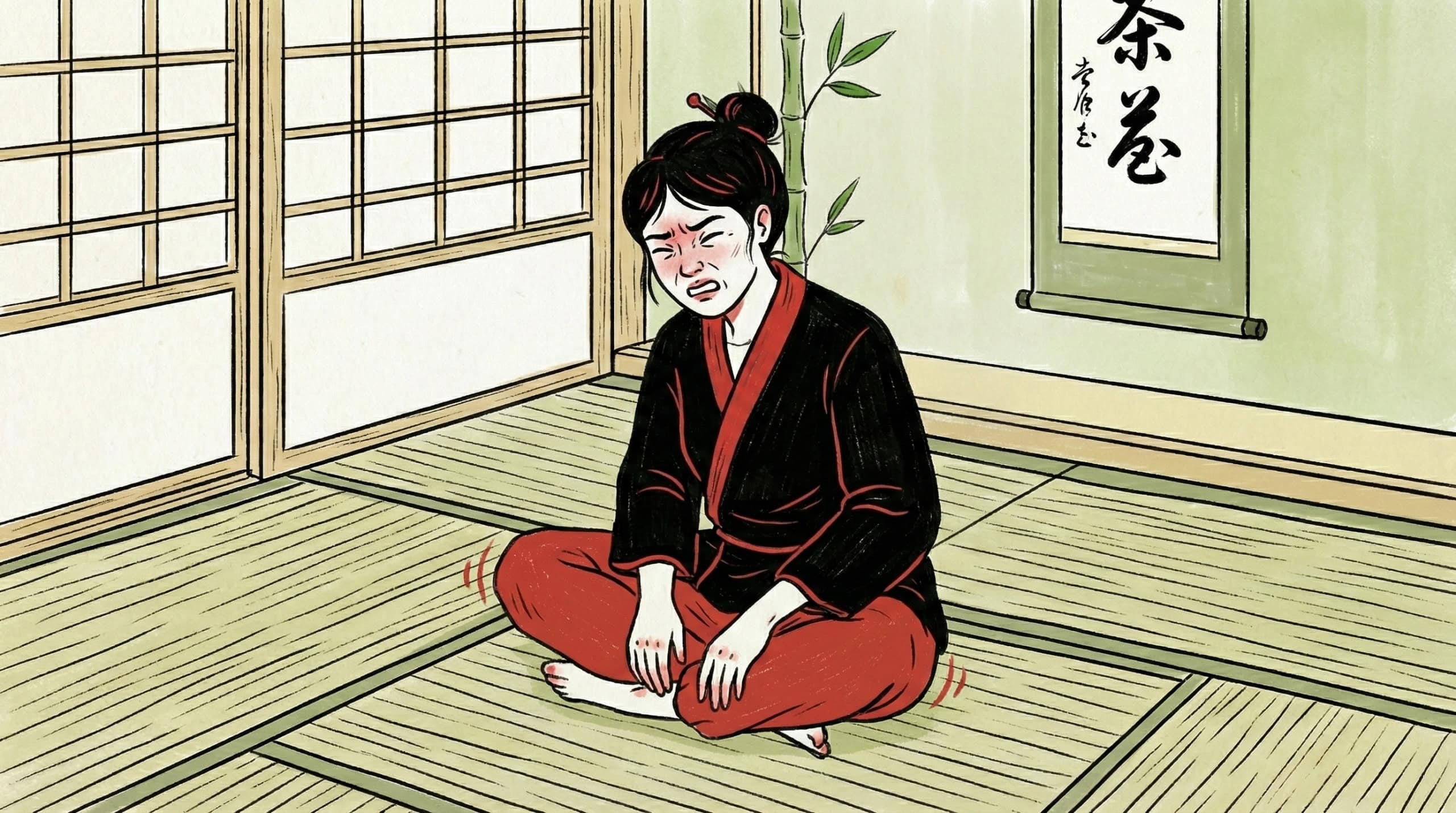 Eine Frau bei einer Teezeremonie in Japan.