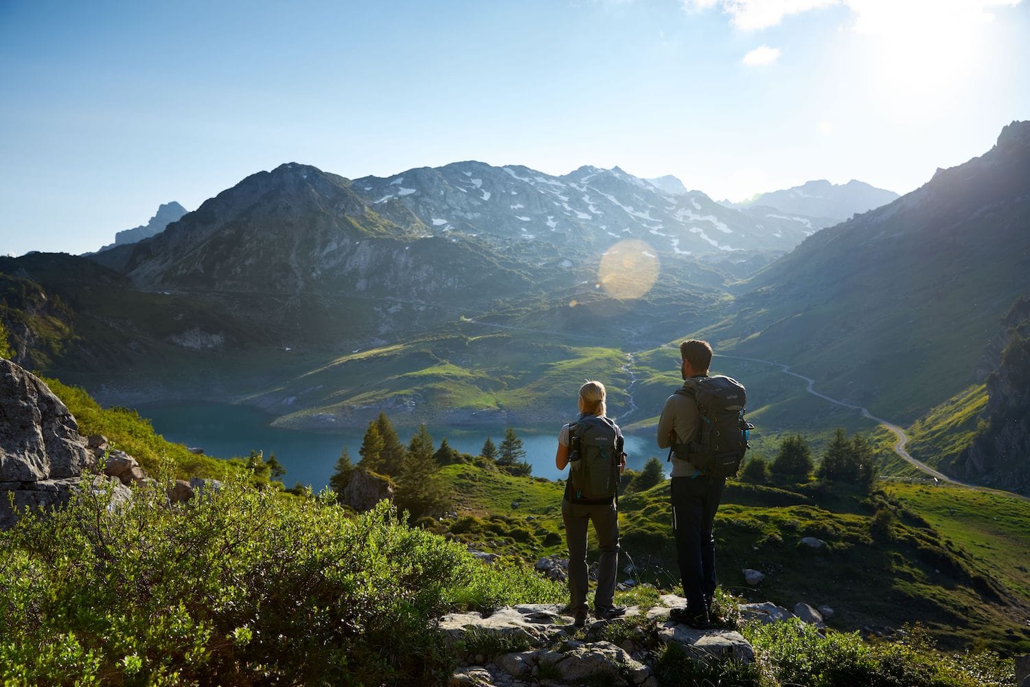 Absolute Ruhe am Formarinsee bei Lech am Arlberg auf dem Lechweg