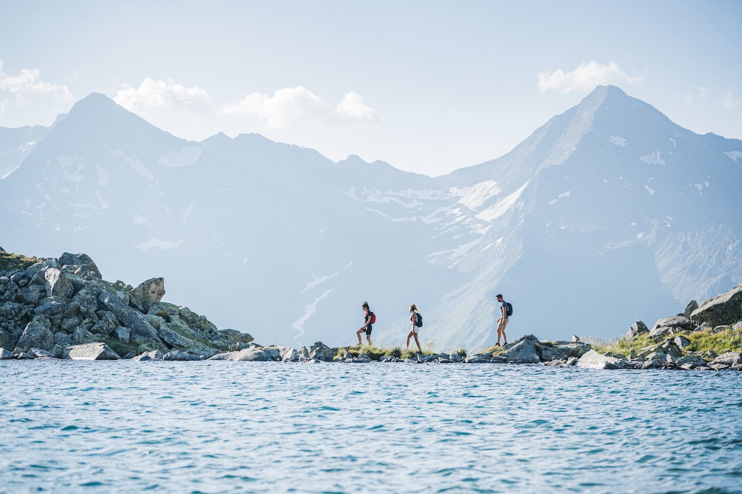 Wandern rund um die 30 Seen des Ahrntals. Hier: der Waldnersee.