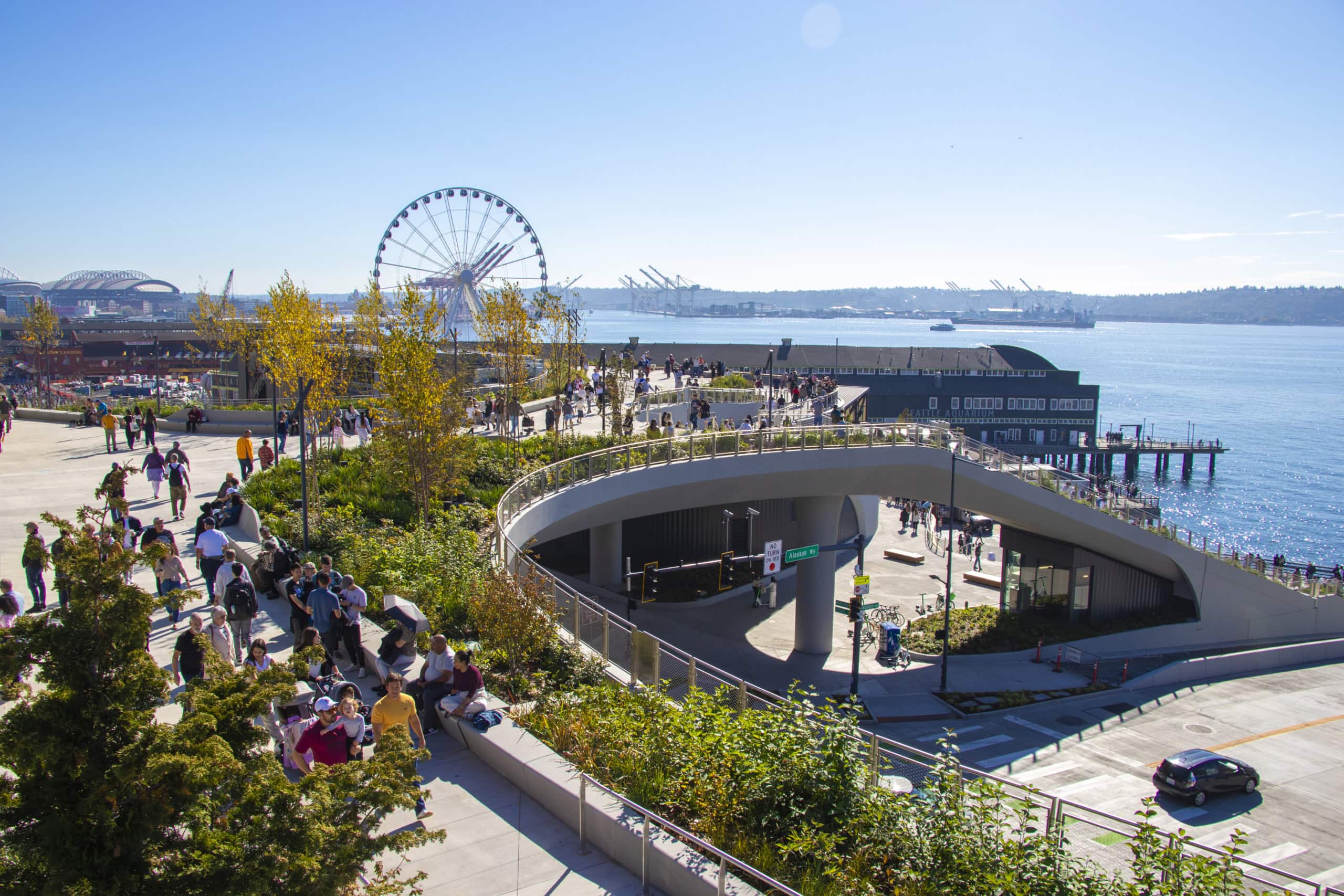 Die Waterfront in Seattle.