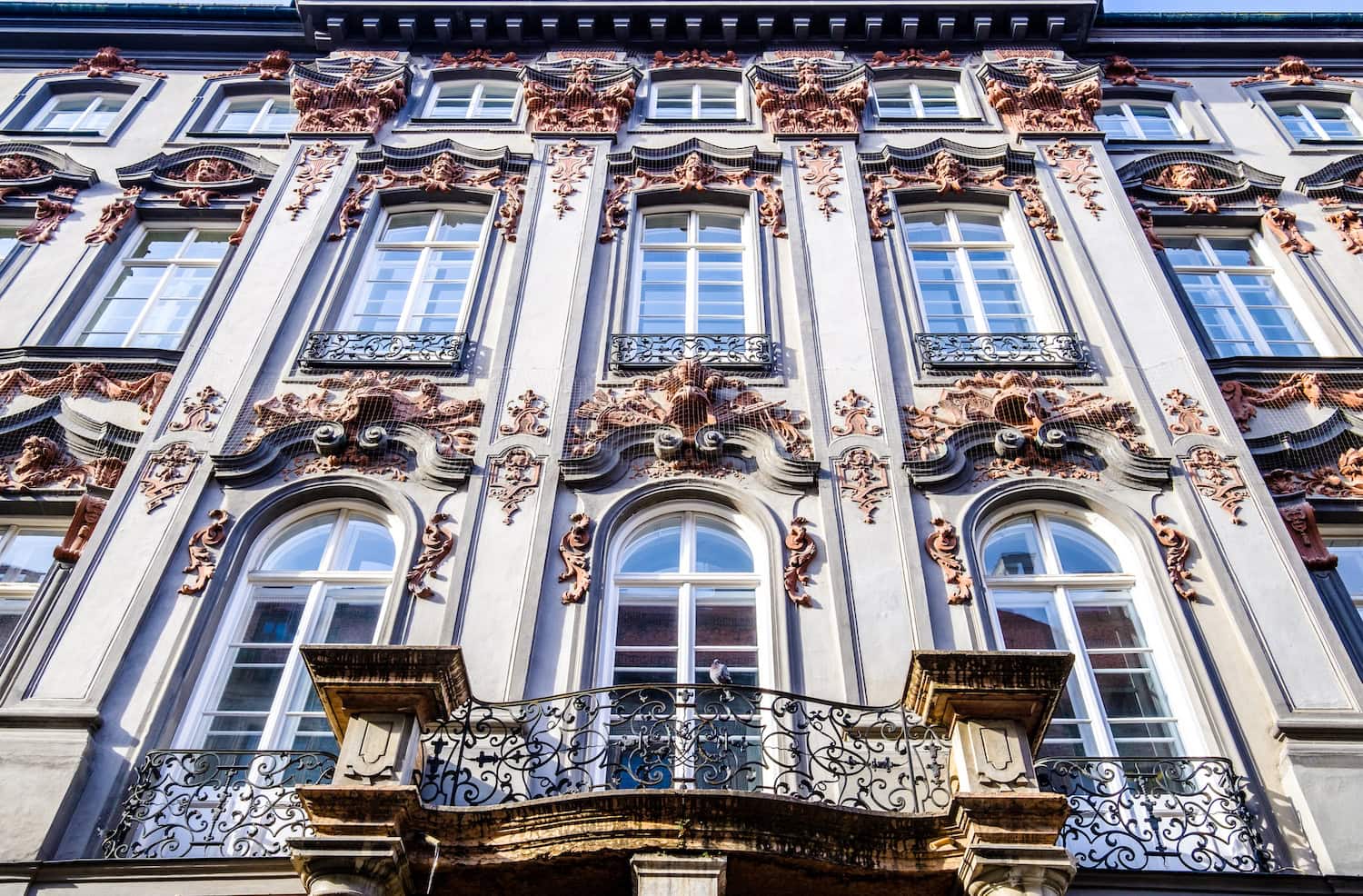 Fassade in der Residenzstraße in München in der Maxvorstadt