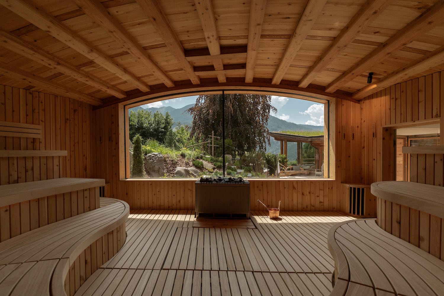 Sauna im Naturhotel Lüsnerhof