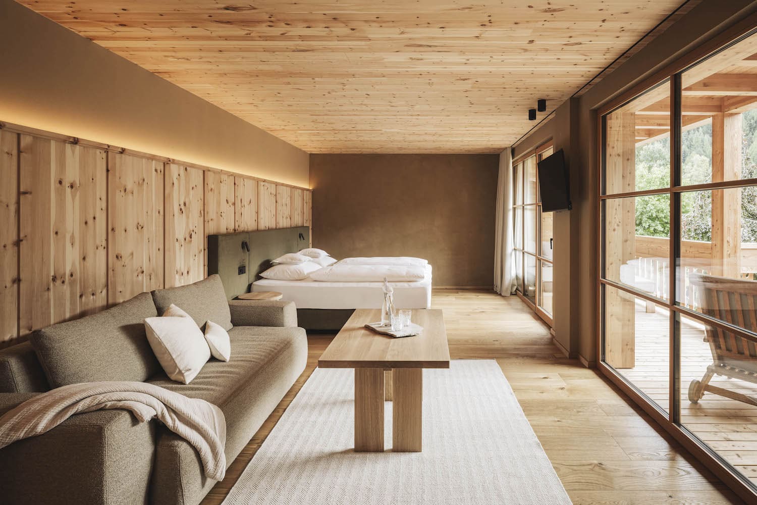 Foto von einem Zimmer im Naturhotel Lüsnerhof