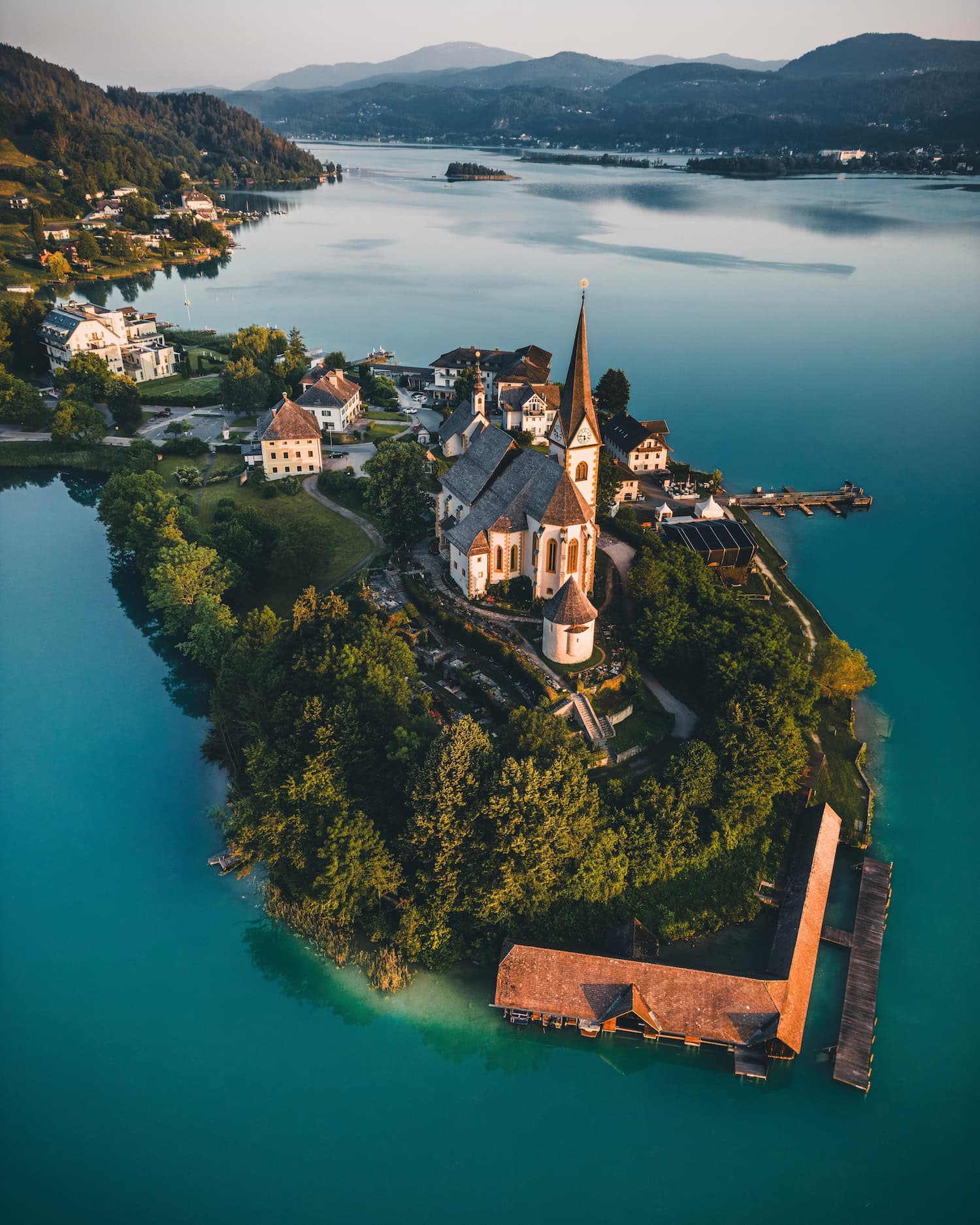 Maria Wörth at Lake Wörthersee in Austria 