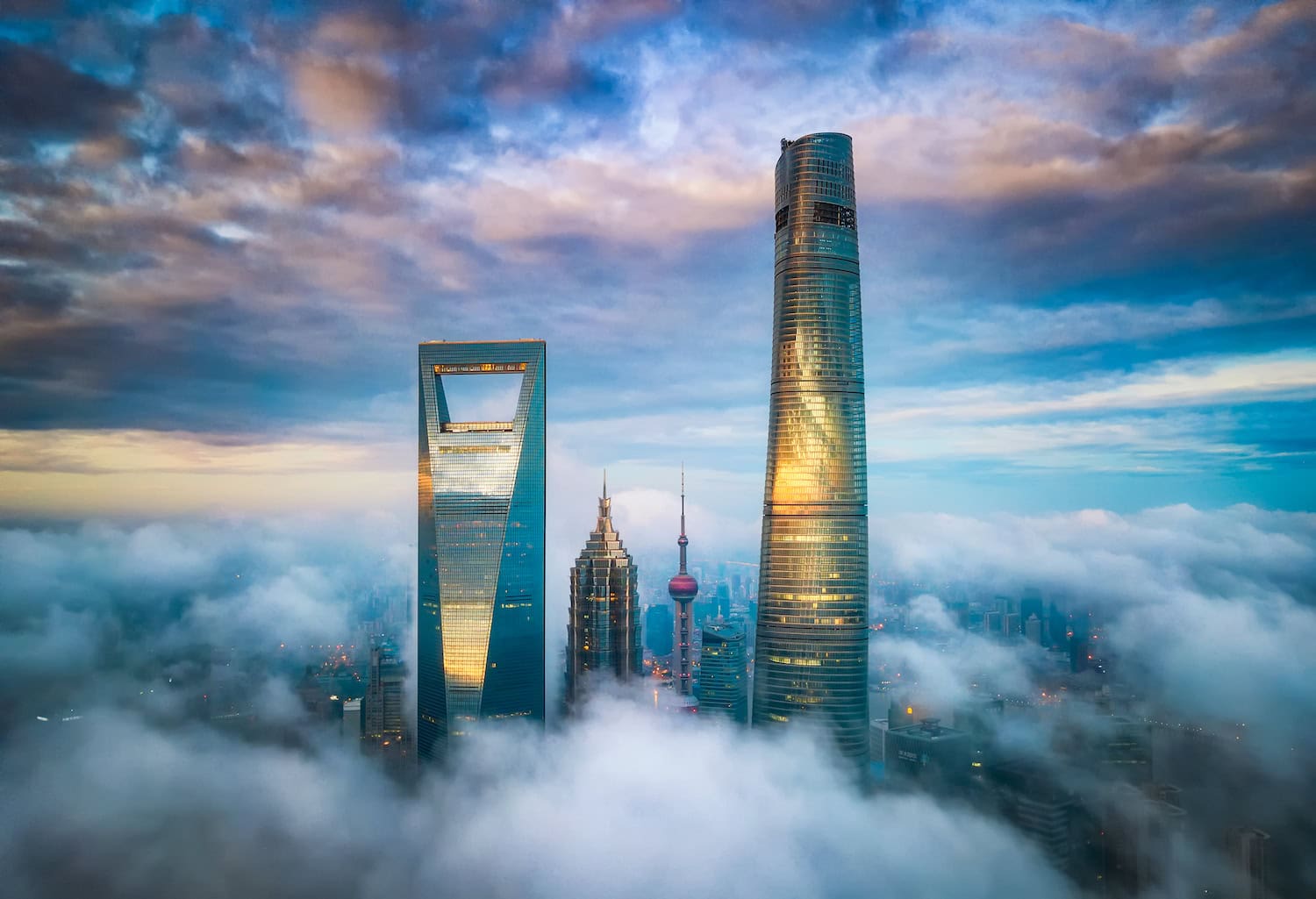 Restaurant im Wolkenkratzer: heavenly Jin im Shanghai Tower 