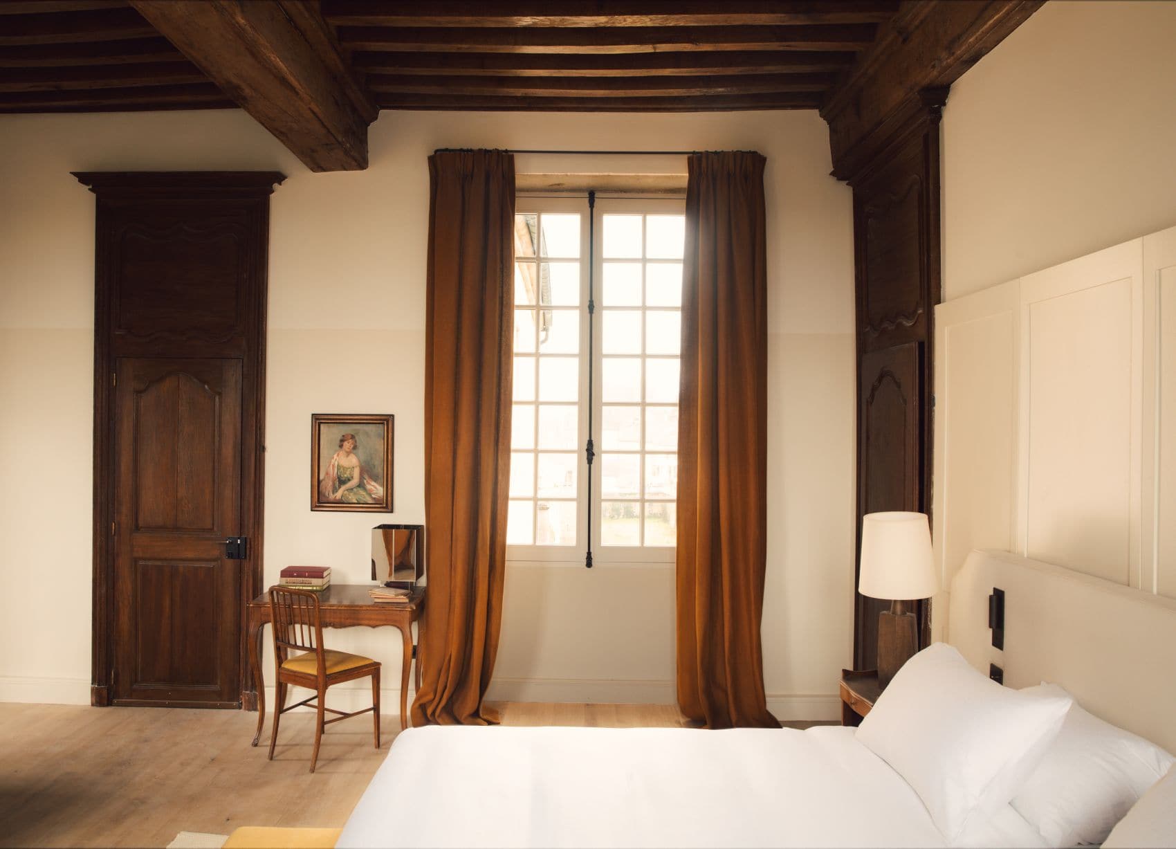 Zimmer im Luxushotel Les Sources de Vougeot im Burgund 