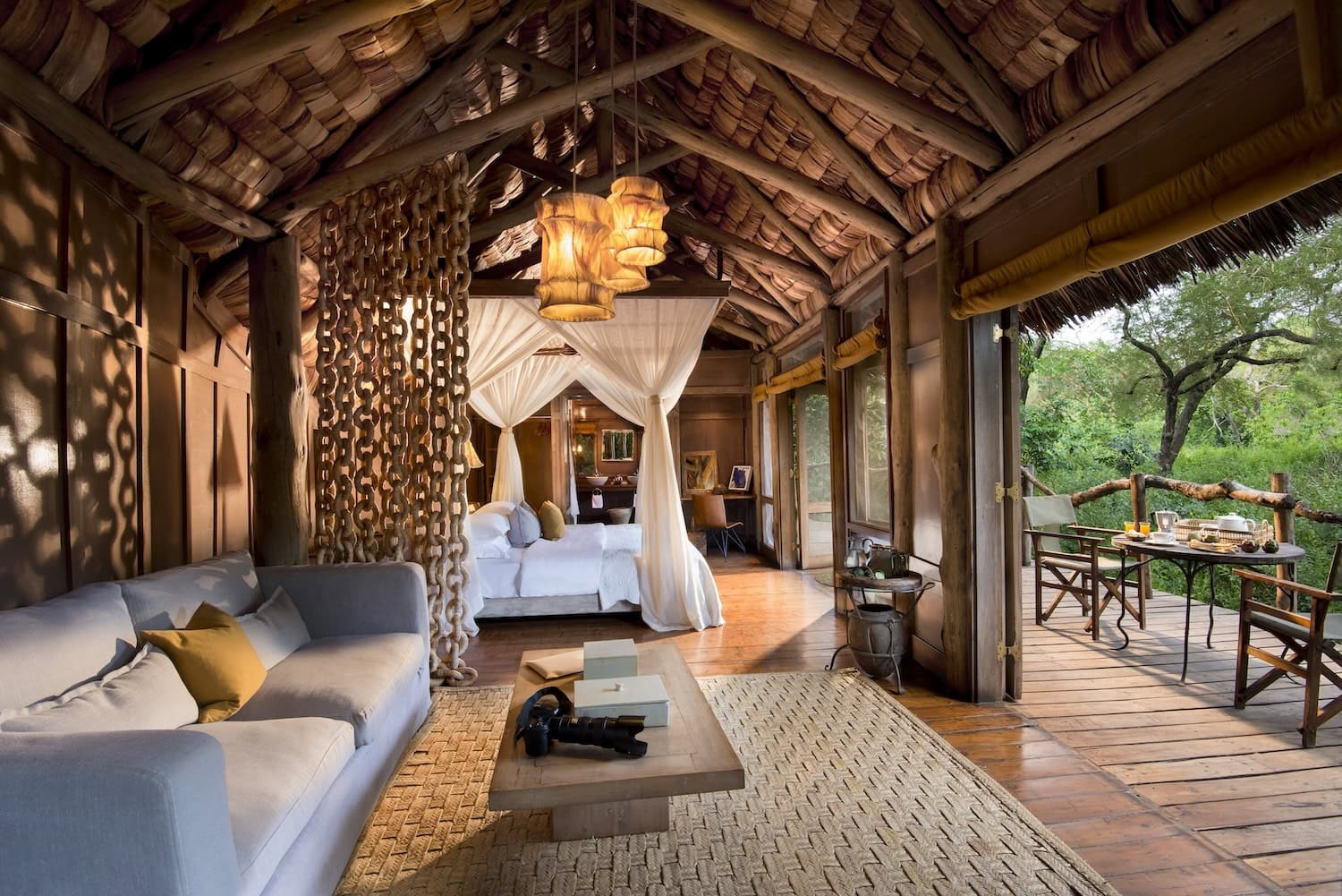 Zimmer im Baumhaus Luxushotel andBeyond Lake Manyara Tree Lodge