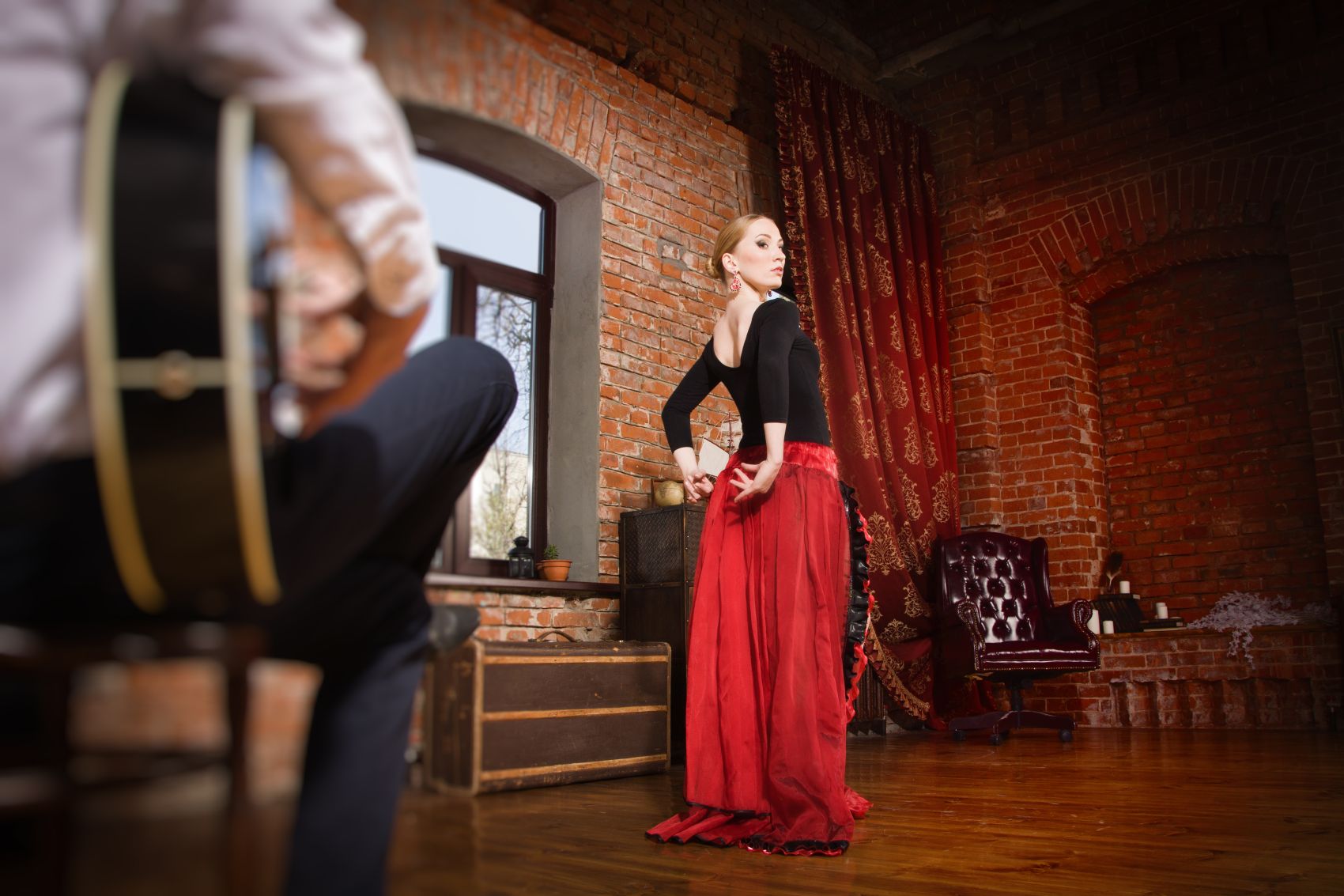 Flamenco-Tänzerin in Andalusien