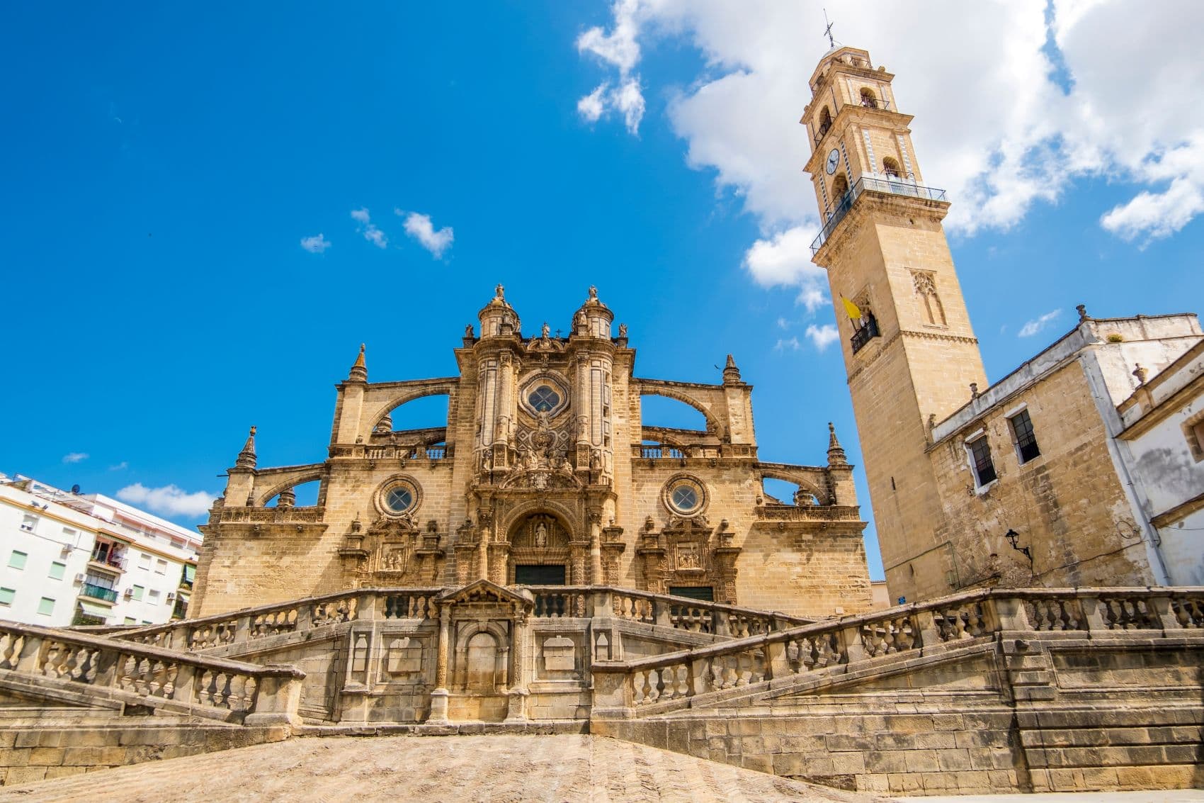 Kathedrale und Glockenturm in Jerez de la Frontera