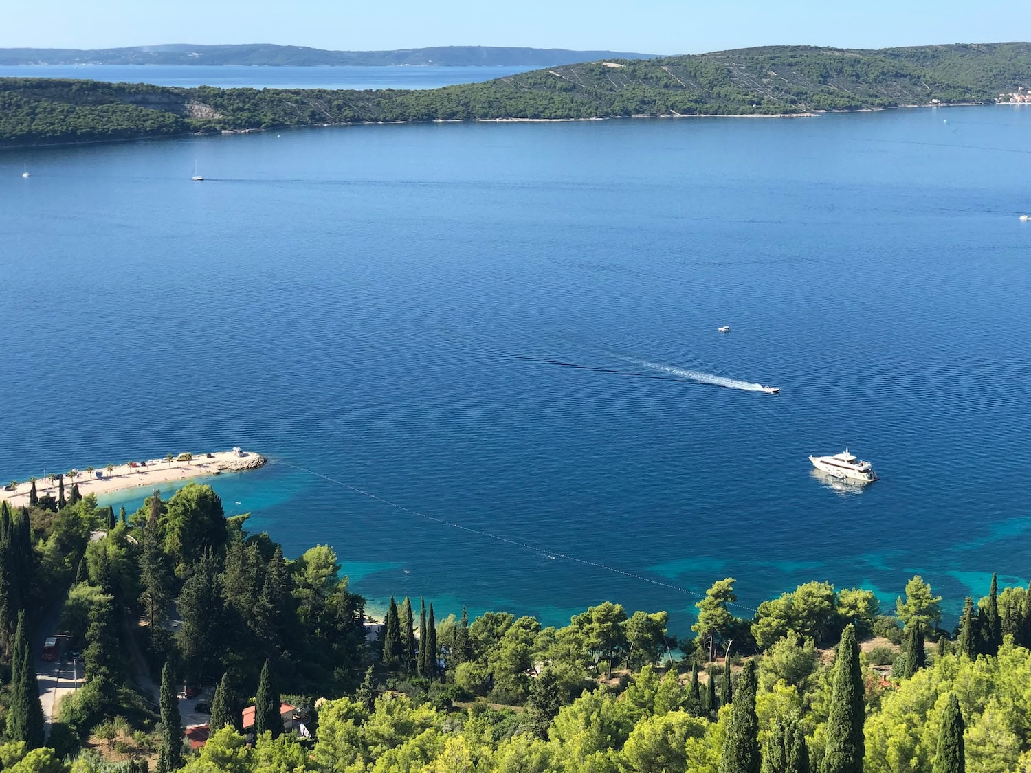 Blick über das Meer bei Split
