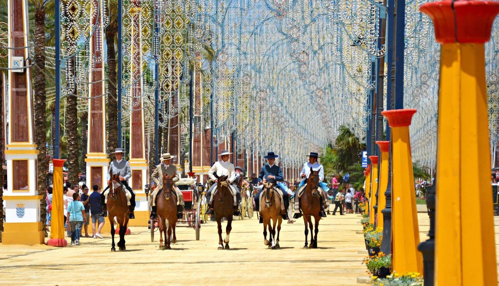Reiter in traditioneller Kleidung in Jerez de la Frontera