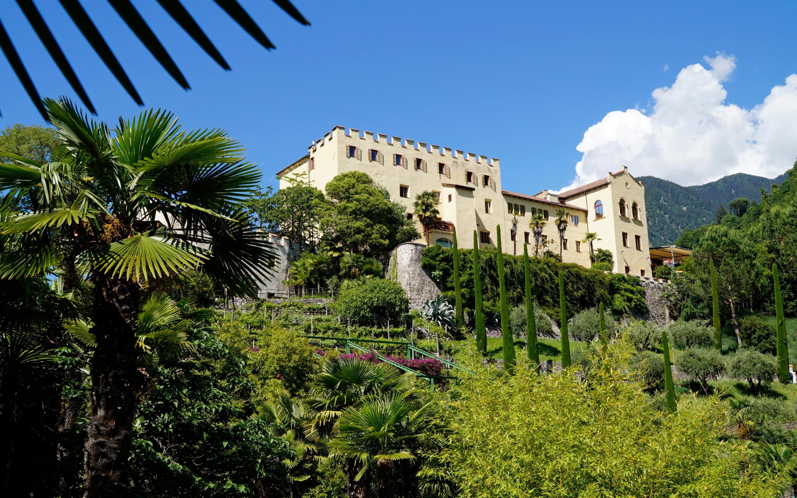 Das Schloss Trauttmansdorff.