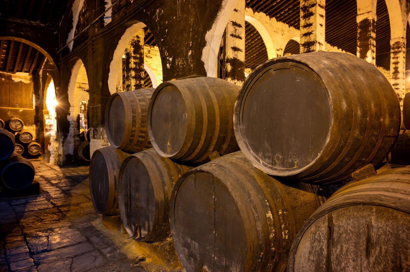 Solera-System für Sherry in Andalusien
