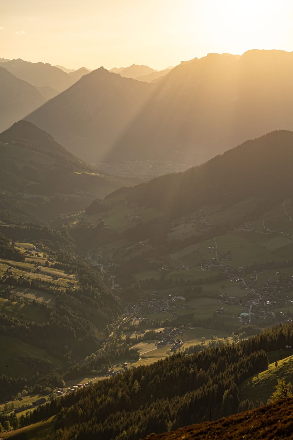Alpbachtal Blick Richtung Münster