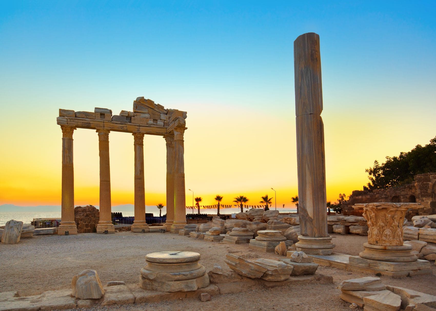 Apollon-Tempel in Side, Türkei 