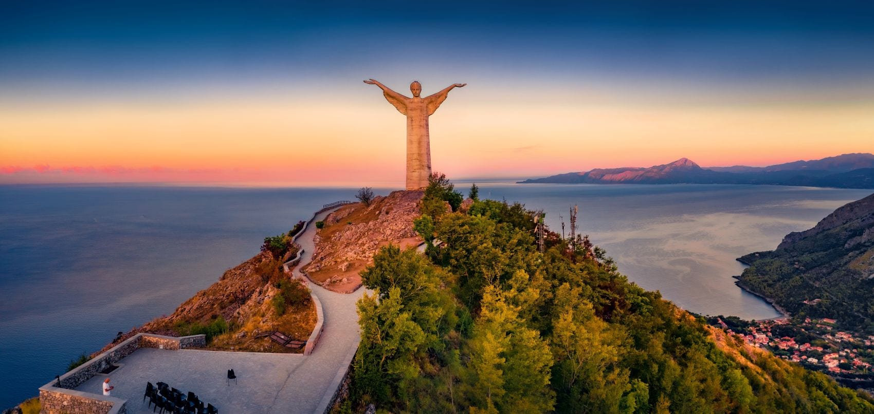 Christi-Statue in Maratea, Italien