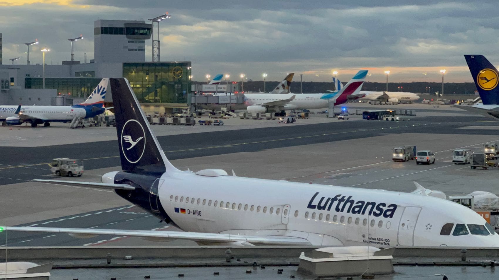 Flugzeuge am Flughafen Frankfurt