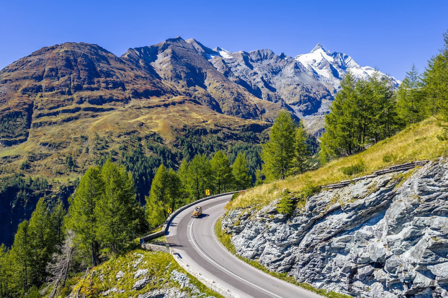 Straße am Großglockner in Kärnten